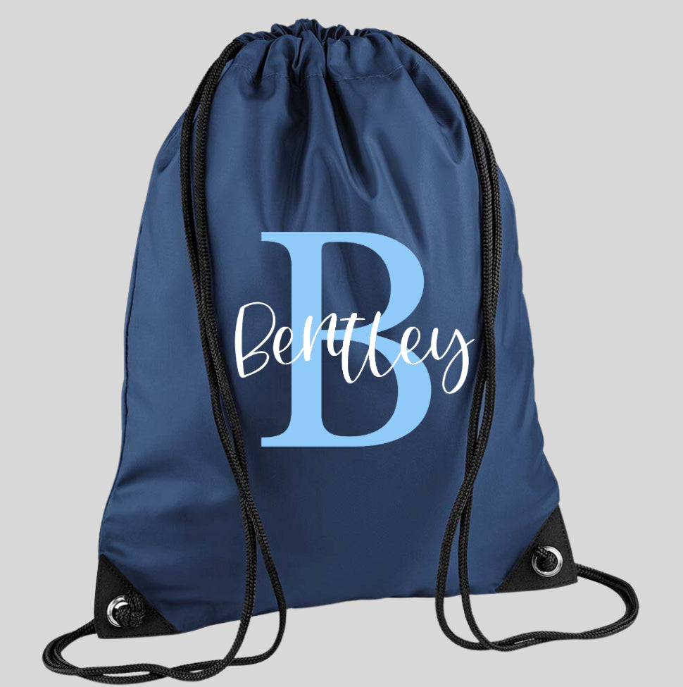 PERSONALISED INTIAL GYMSAC