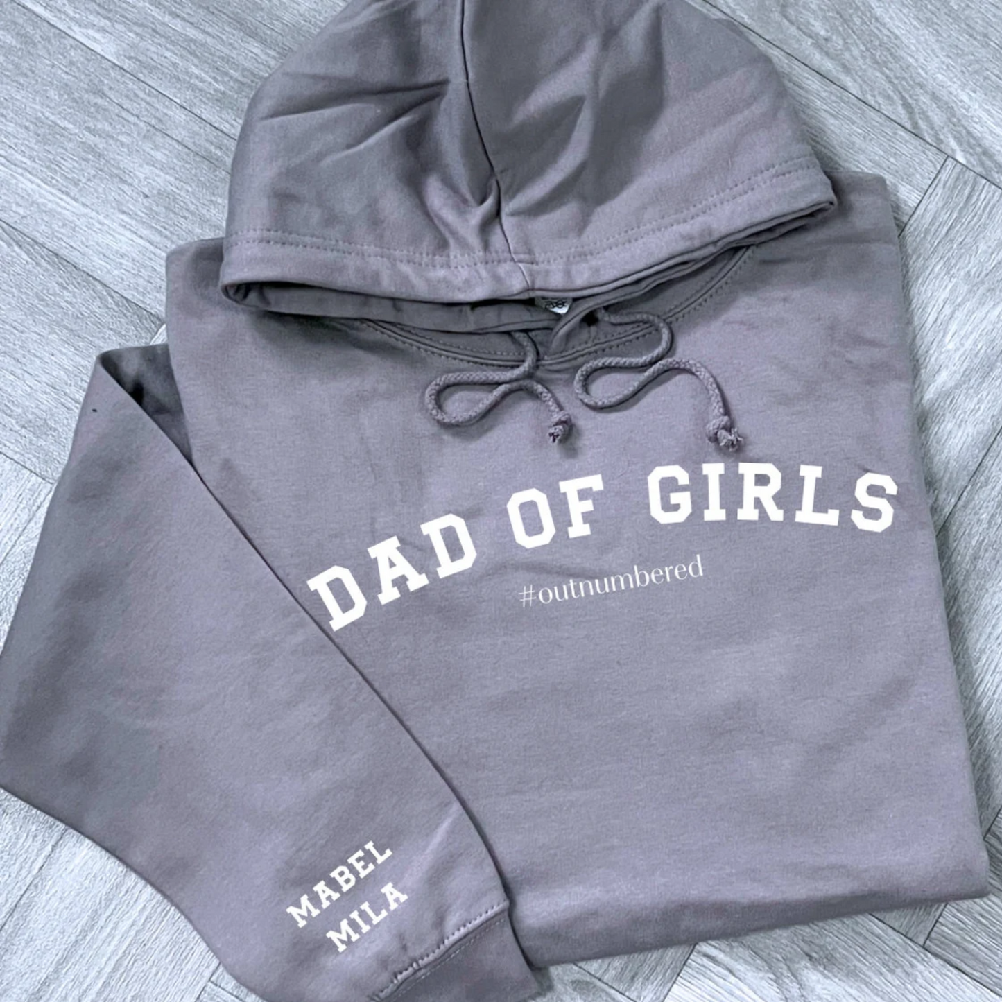 Dad of Girls Personalised Hoodie