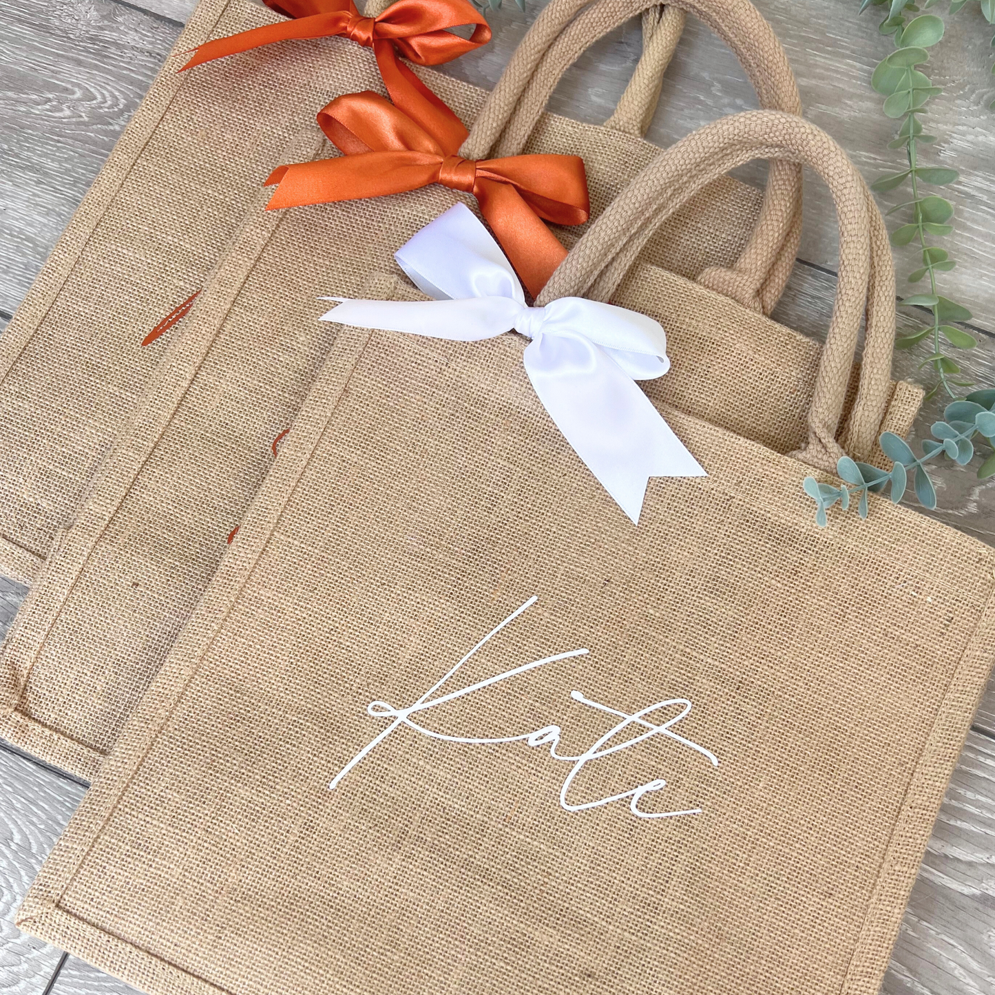 PERSONALISED RE-USABLE JUTE GIFT BAG