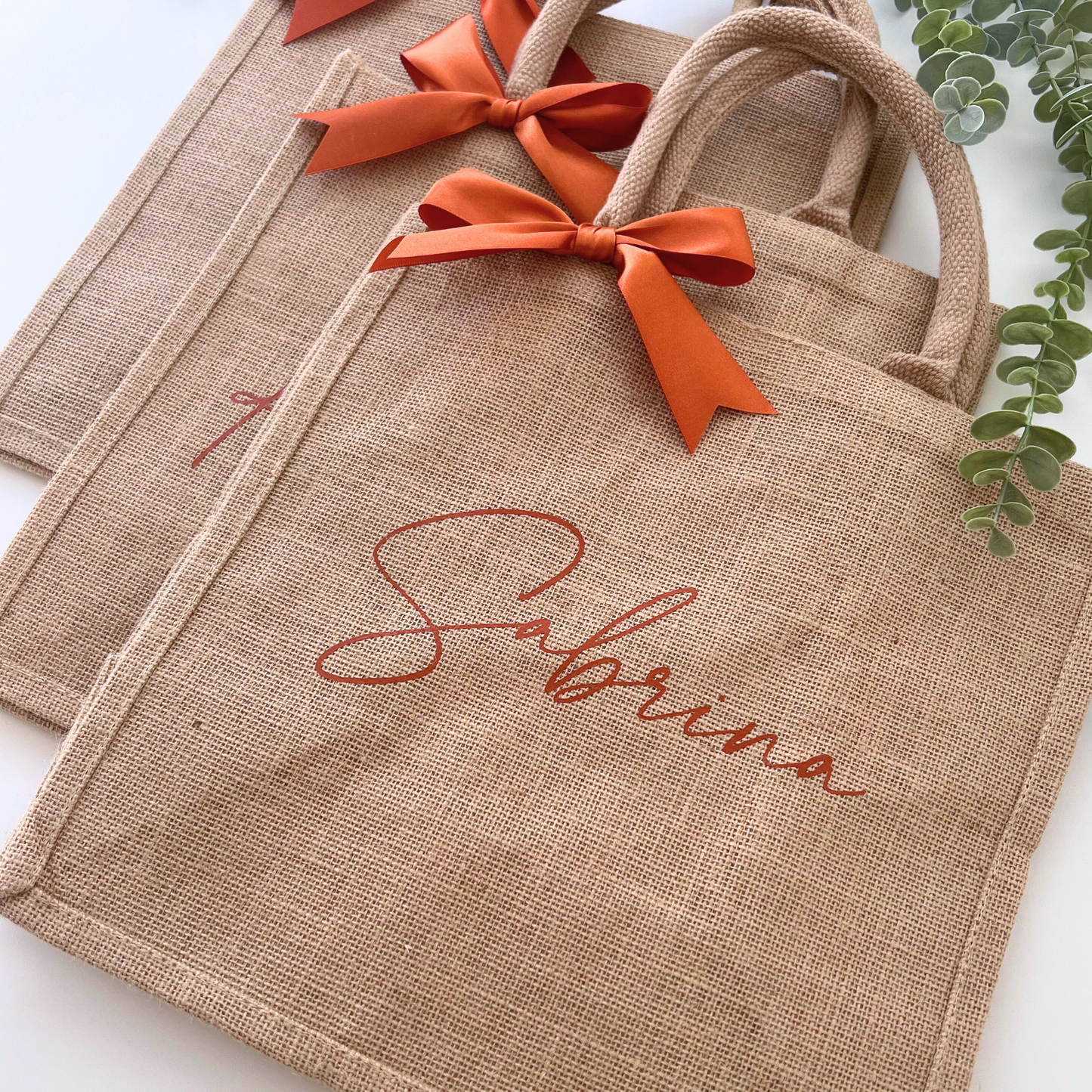 PERSONALISED RE-USABLE JUTE GIFT BAG