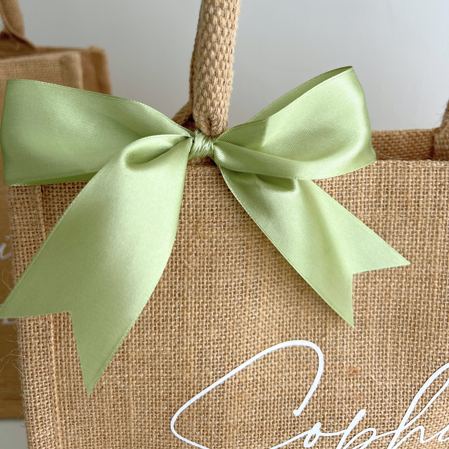 PERSONALISED RE-USABLE BRIDAL JUTE GIFT BAG