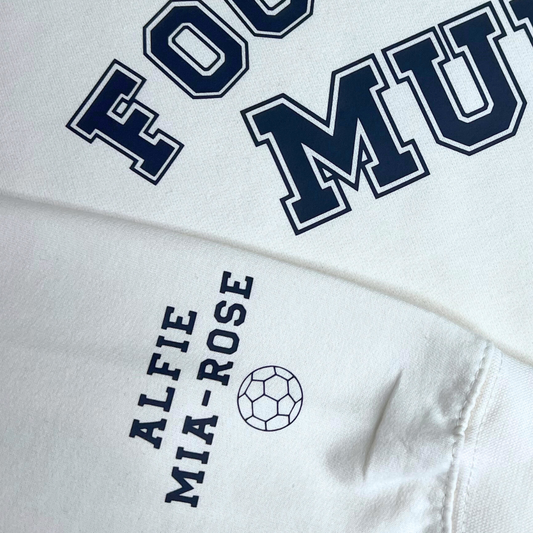 FOOTBALL MUM PERSONALISED HOODIE