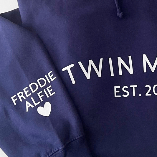 TWIN MAMA EST PERSONALISED HOODIE
