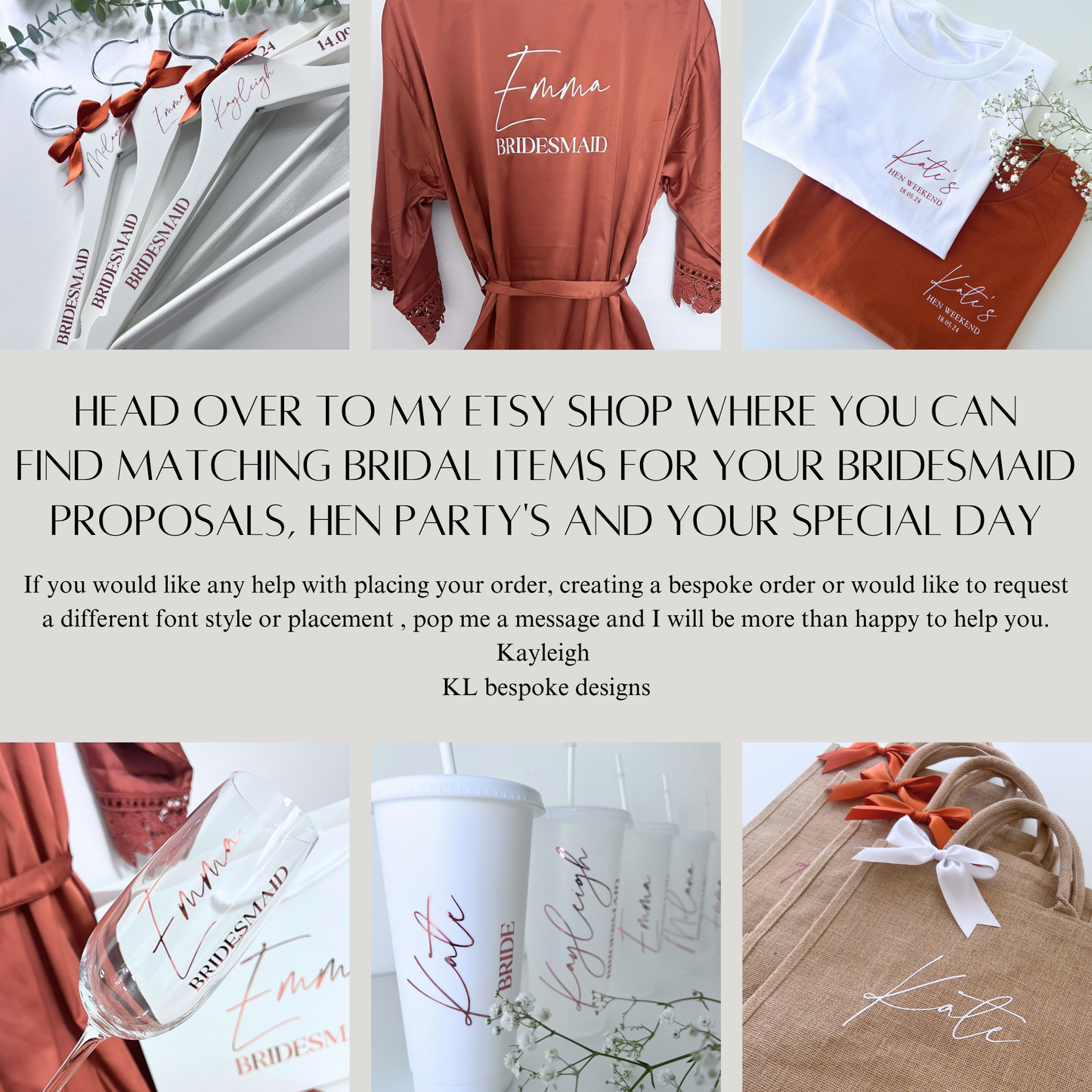 RUST ORANGE LUXURY SATIN BRIDAL ROBES