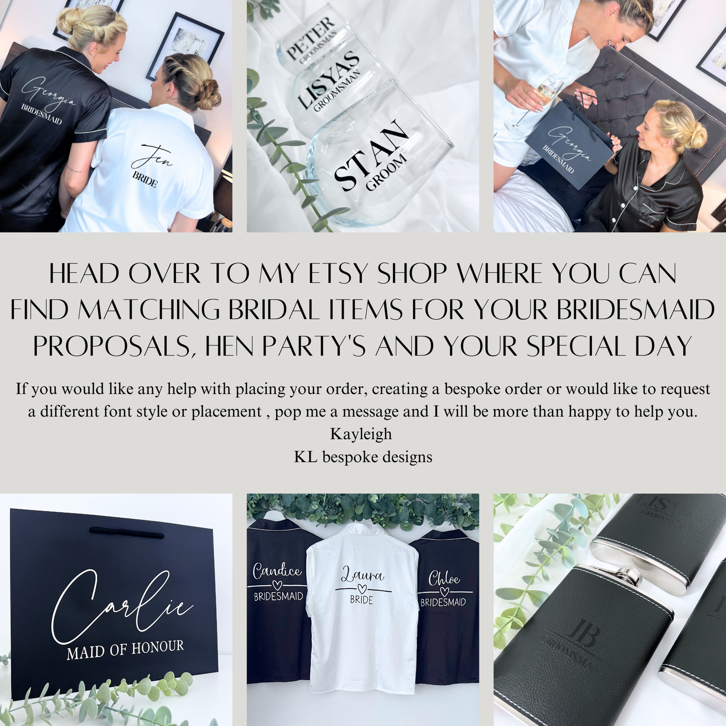 BLACK LUXURY SATIN BRIDAL ROBES