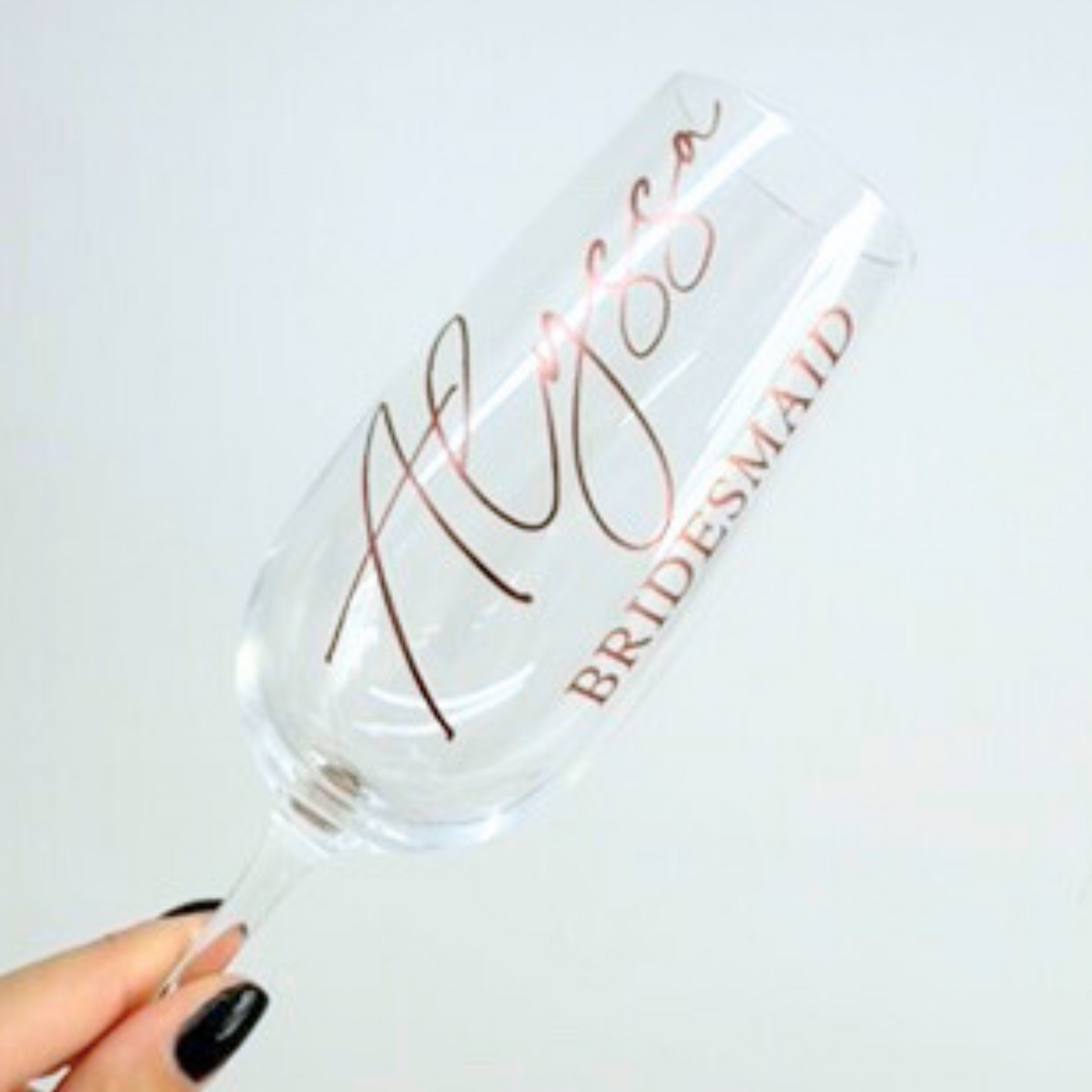 CUSTOM BRIDAL CHAMPAGNE FLUTES