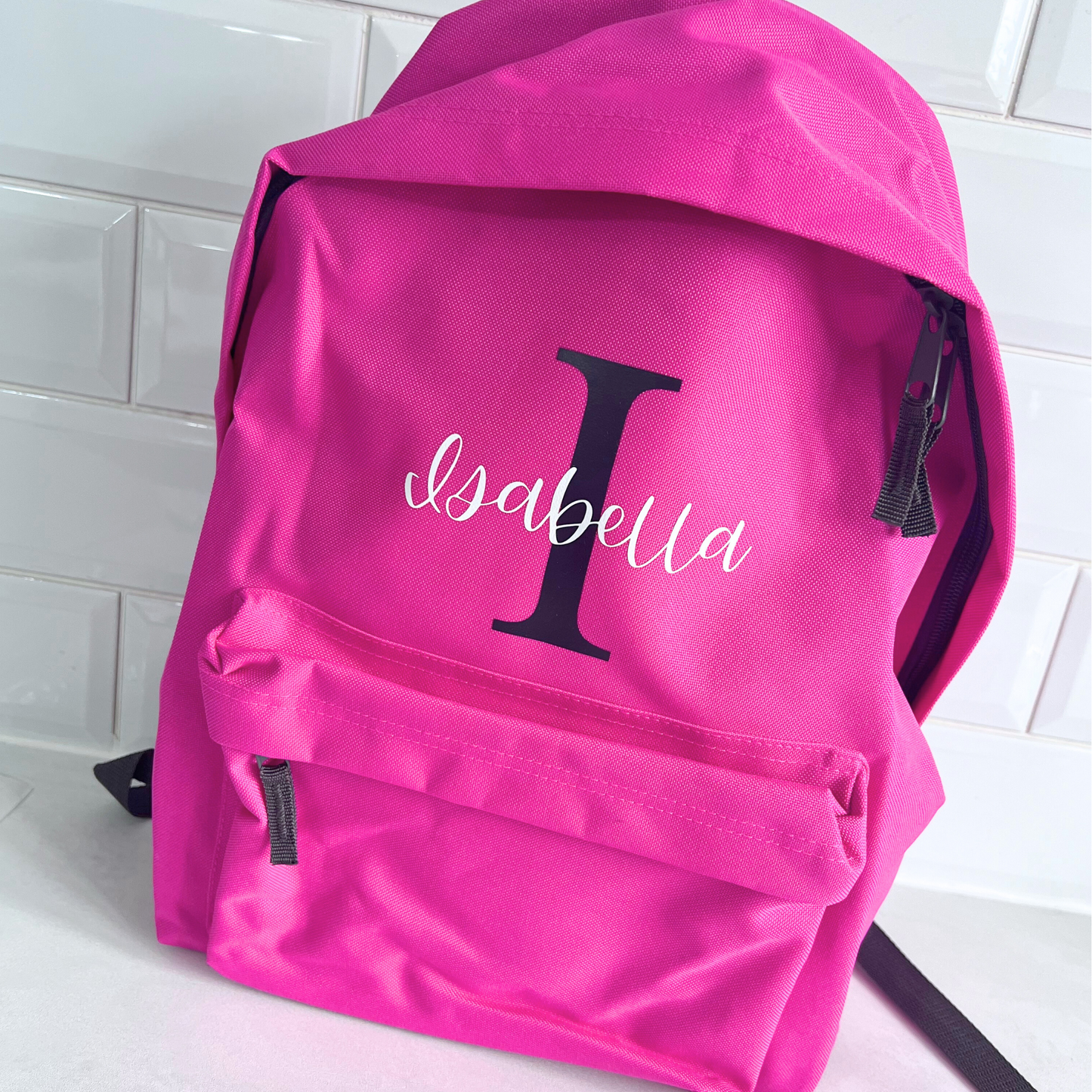 PERSONALISED CHILDRENS BACK PACK WITH INITIAL AND NAME