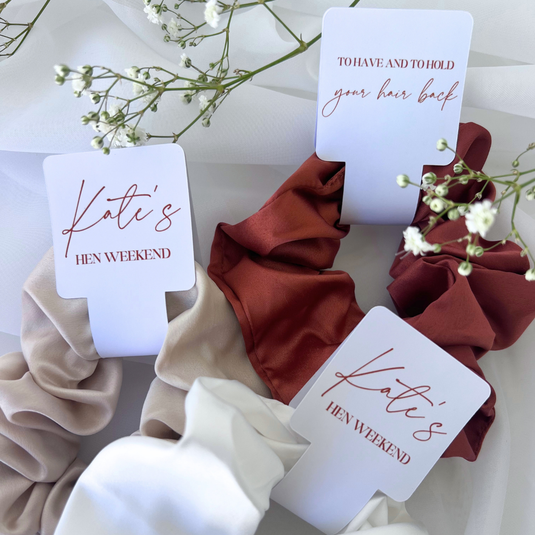 LUXURY SATIN BRIDAL SCRUNCHIES