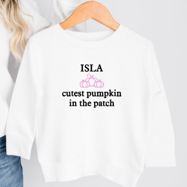 CHILDRENS CUTEST PUMPKIN IN THE PATCH SWEATER