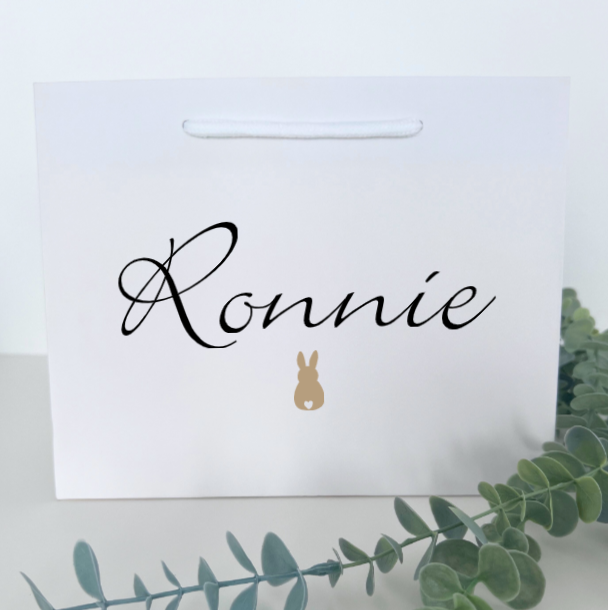PERSONALISED LITTLE BUNNY EASTER GIFT BAG