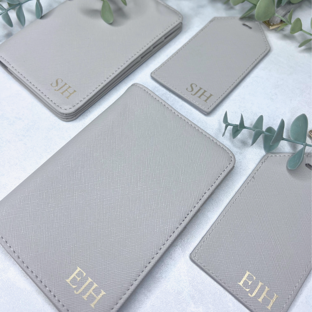 PASSPORT COVERS AND LUGGAGE TAGS