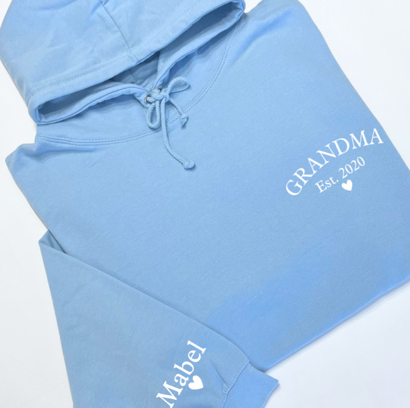 Grandma Est Personalised Hoodie