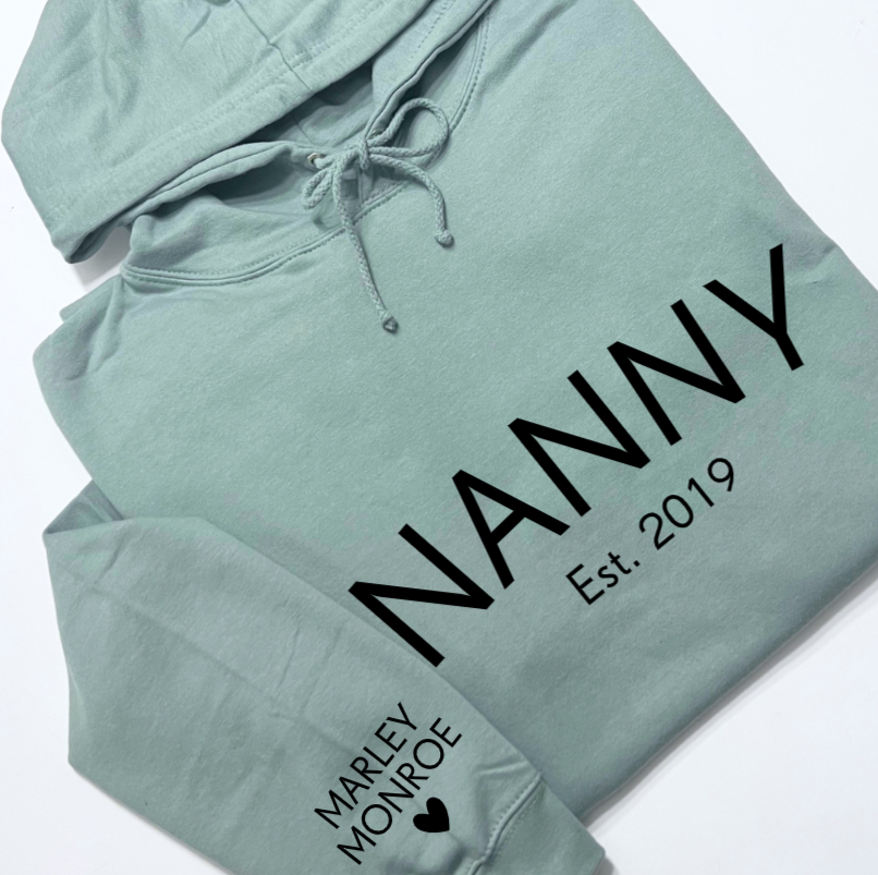 Nanny Est Personalised Hoodie