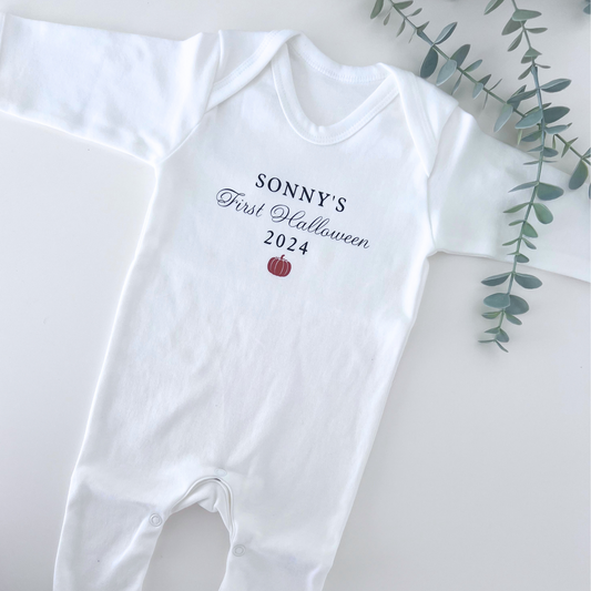 FIRST HALLOWEEN SLEEPSUIT - 2025