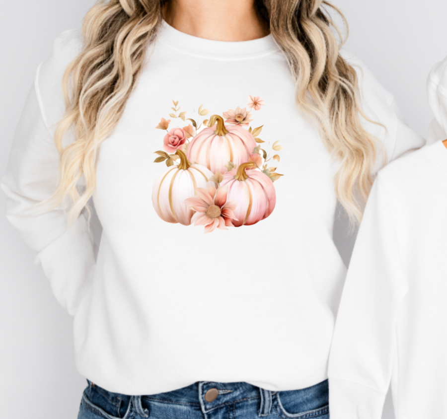 ADULTS PINK PUMPKIN SWEATER