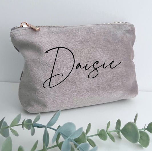 LUXURY VELVET MAKE UP BAG