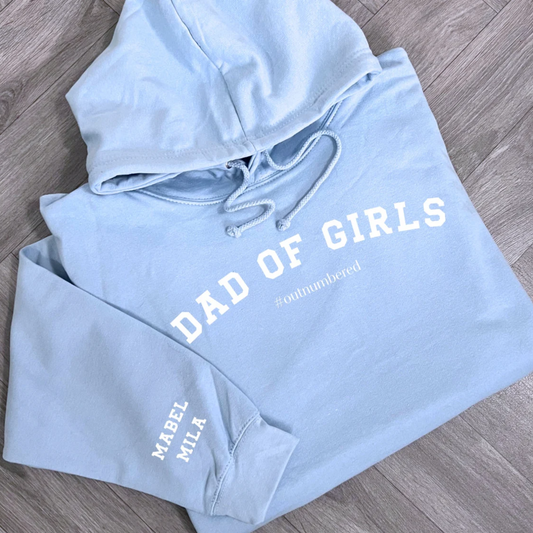 Dad of Girls Personalised Hoodie