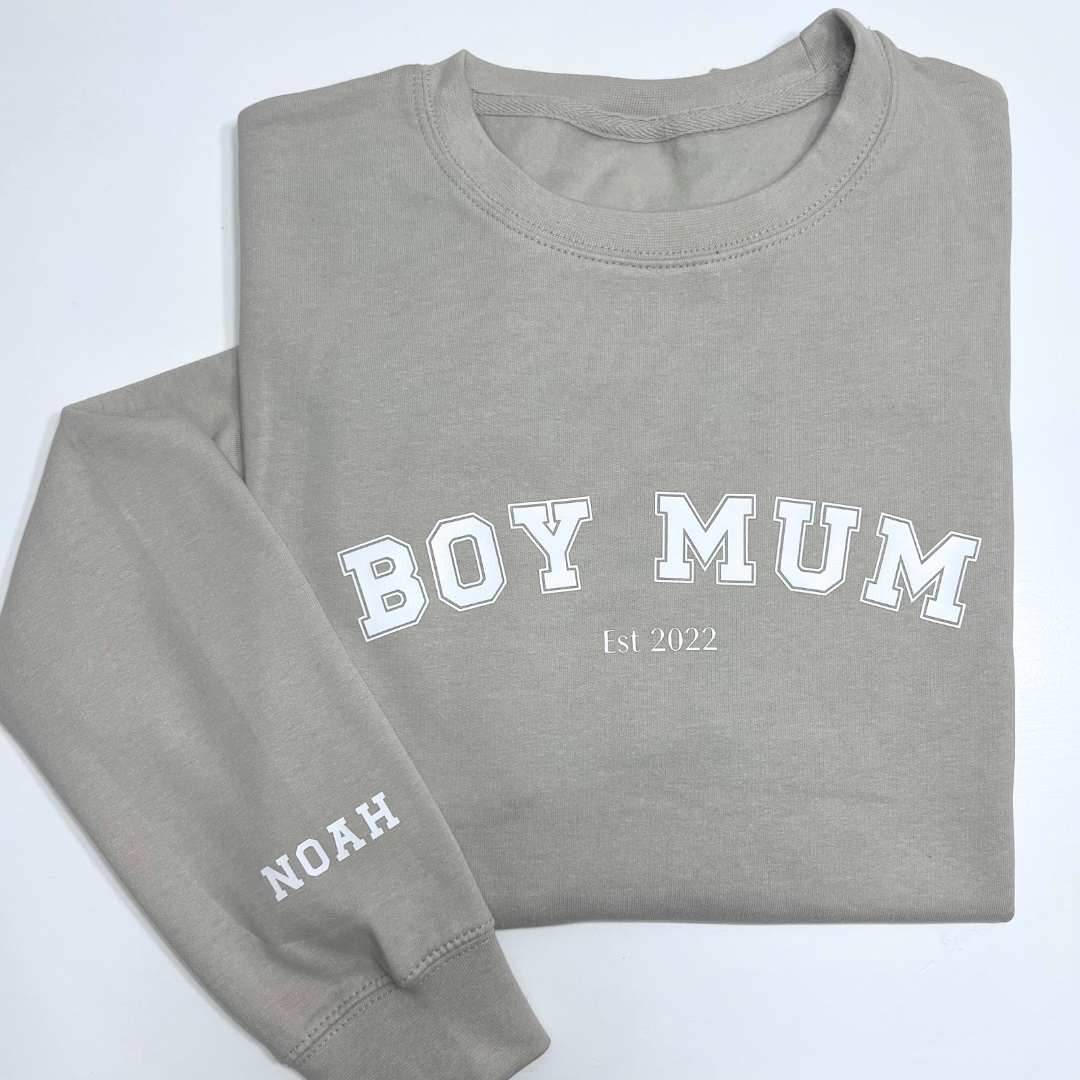 Boy Mum Est Personalised Sweater