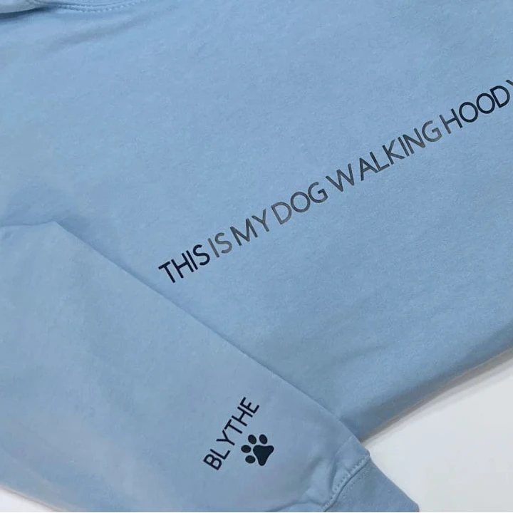 DOG WALKING PERSONALISED HOODIE
