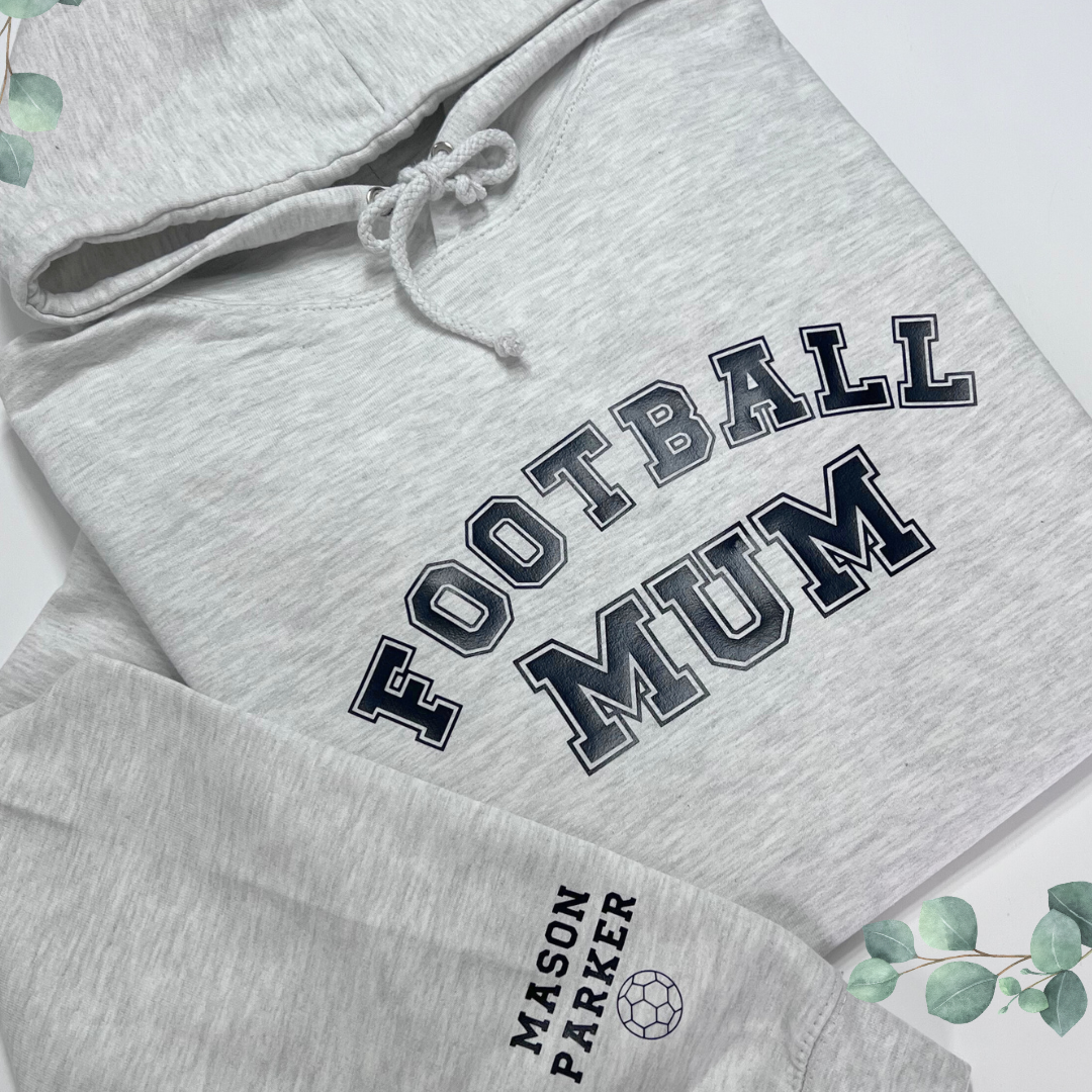FOOTBALL MUM PERSONALISED HOODIE