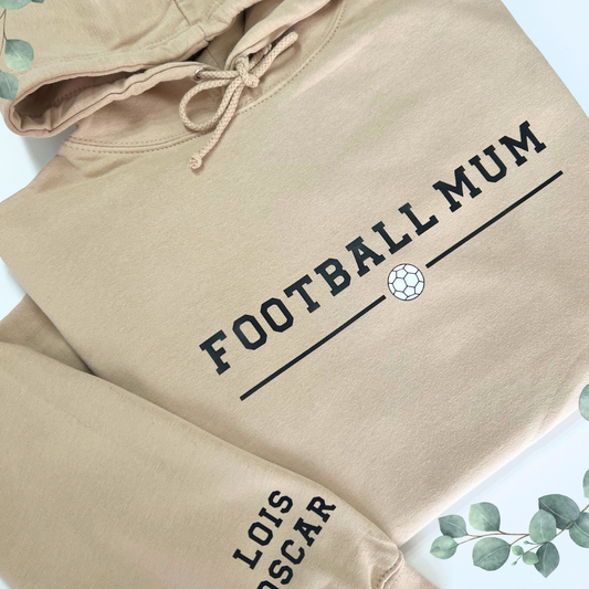 FOOTBALL MUM PERSONALISED HOODIE