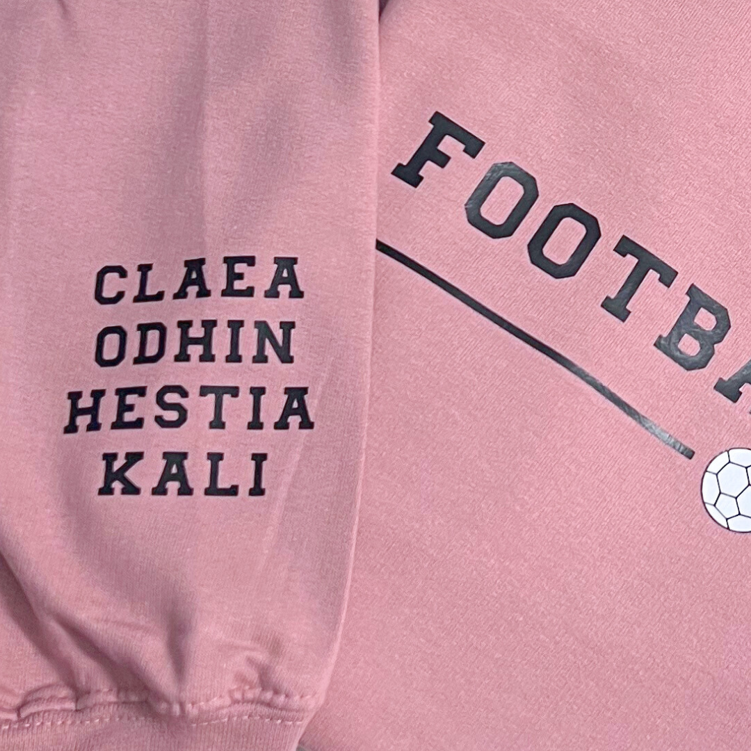 FOOTBALL MUM PERSONALISED HOODIE