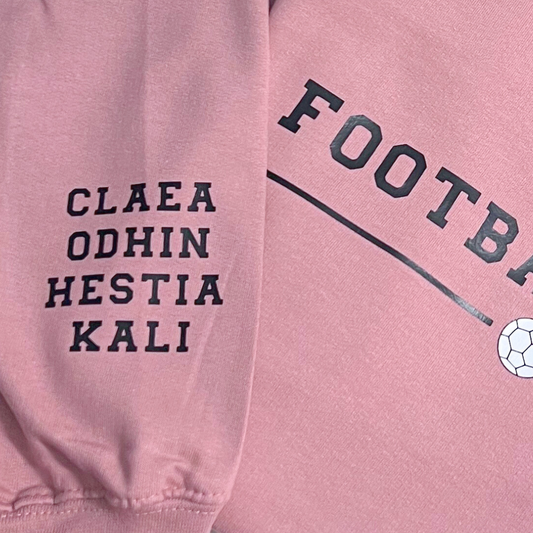 FOOTBALL MUM PERSONALISED HOODIE