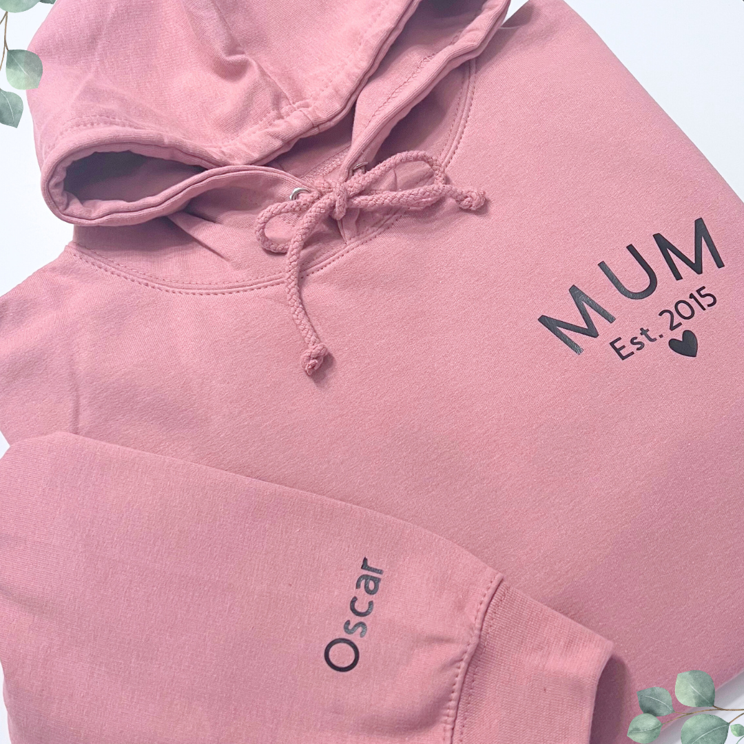MUM EST PERSONALISED HOODIE
