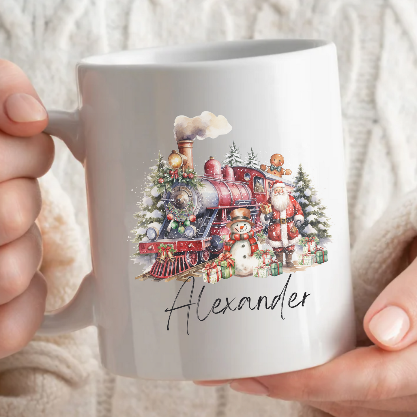 PERSONALISED TRADITIONAL CHRISTMAS MUG