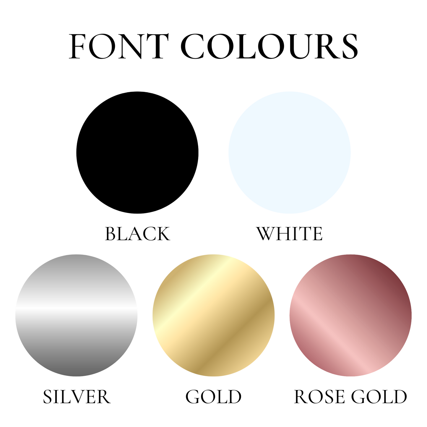 Font Colours