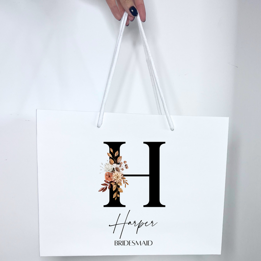 BRIDAL GIFT BAGS - AUTUMN INITIALS