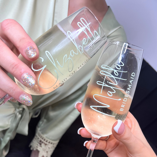 Personalised Bridal Party Glasses
