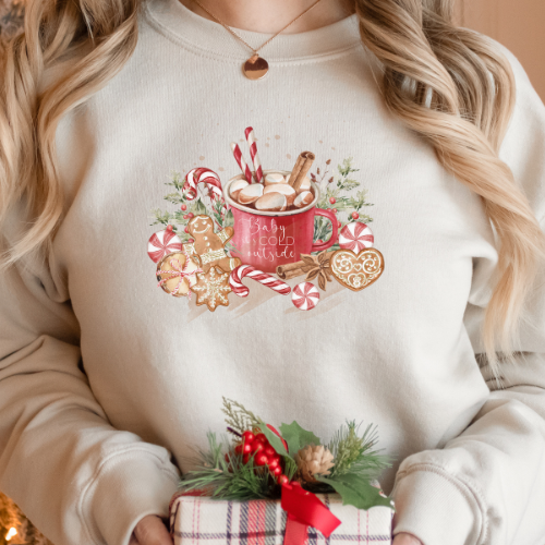 BABY ITS COLD OUTSIDE CHRISTMAS SWEATER - ADULTS