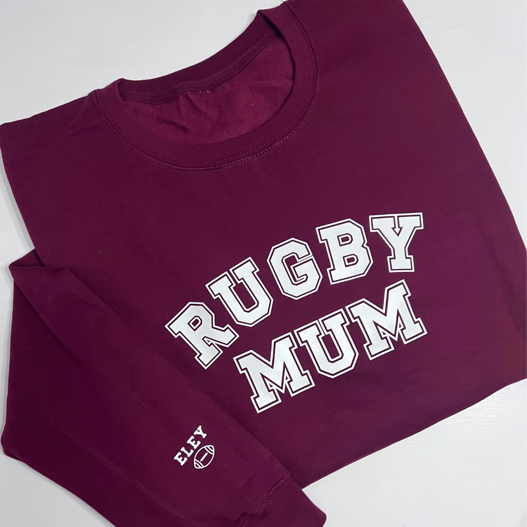 Rugby Mum Personalised Sweater