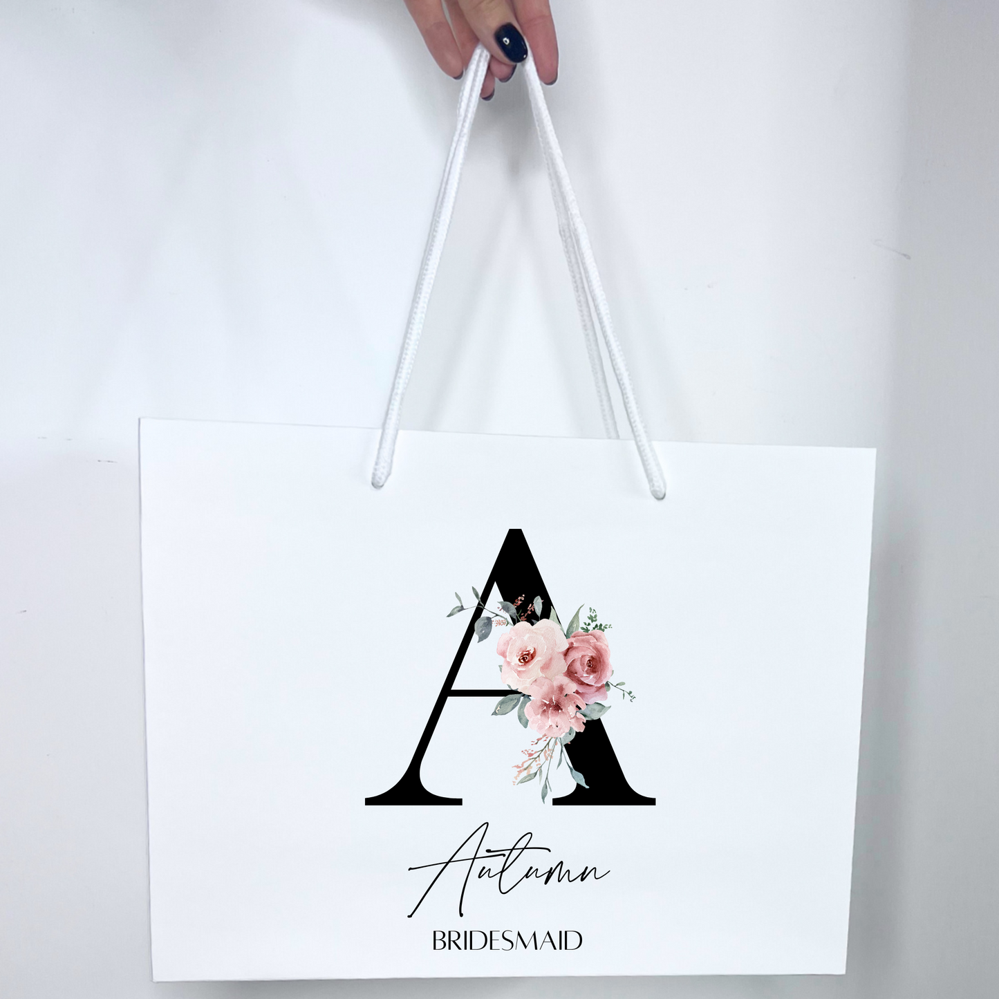 BRIDAL GIFT BAGS - PINK INITIALS