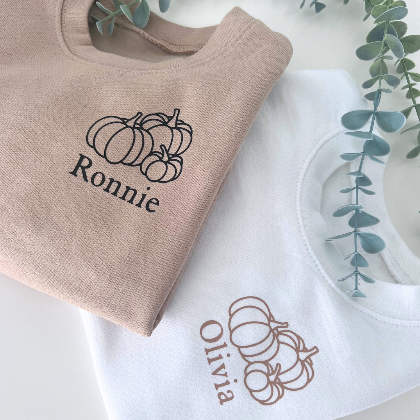 CHILDRENS PERSONALISED PUMPKIN SWEATER