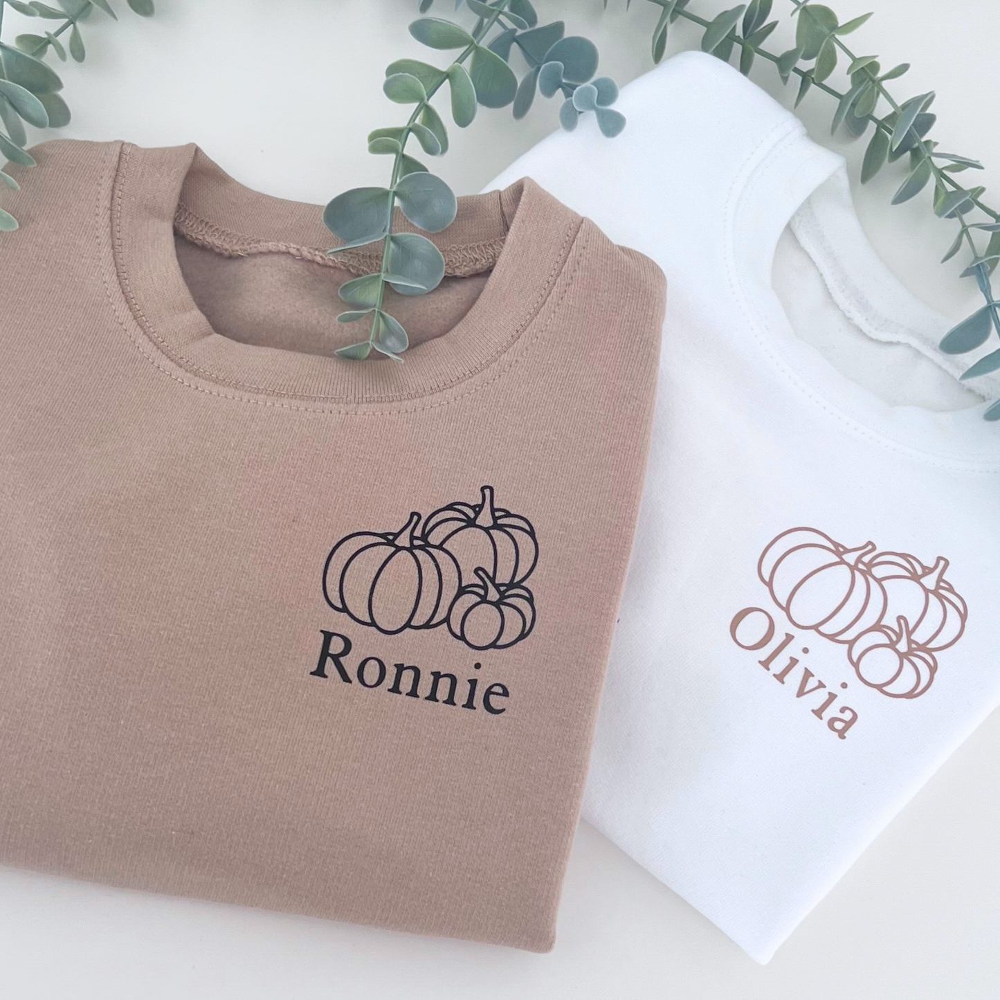 CHILDRENS PERSONALISED PUMPKIN SWEATER