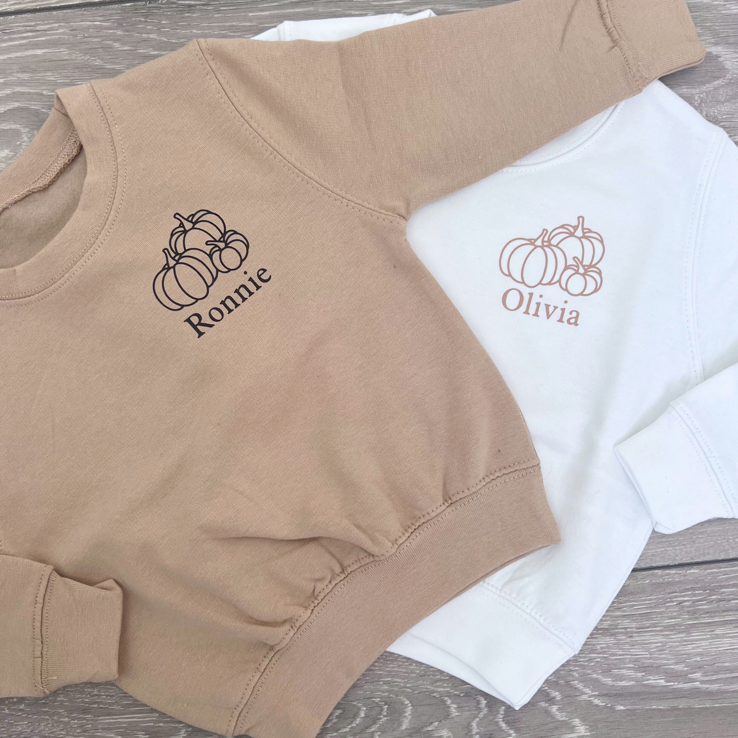CHILDRENS PERSONALISED PUMPKIN SWEATER