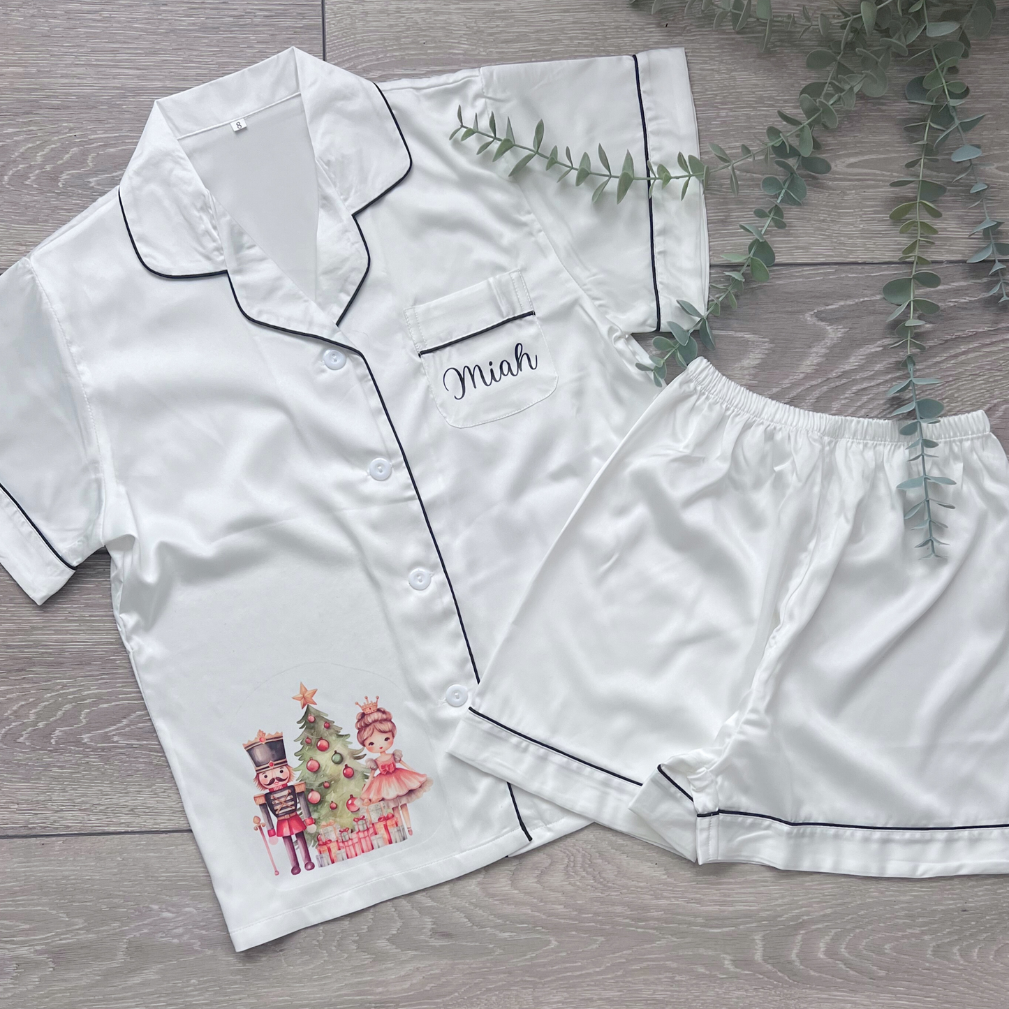 CHILDRENS NUTCRACKER SATIN PYJAMAS