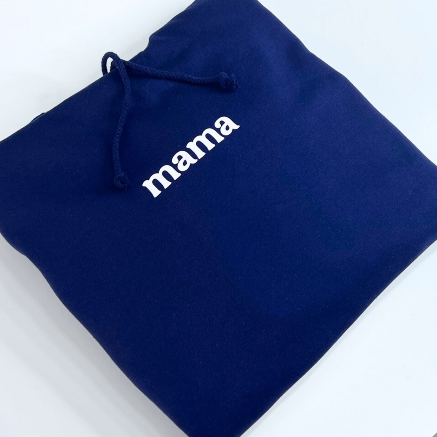 Mama Hoodie Navy Front