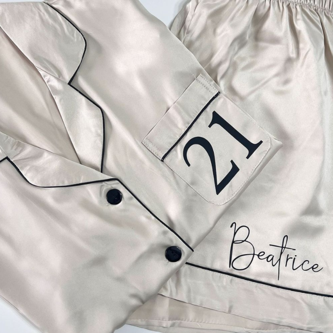 LUXURY SATIN MILESTONE BIRTHDAY PYJAMAS