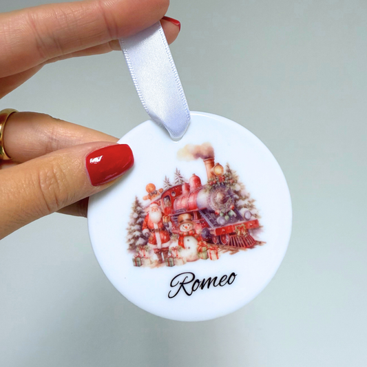 PERSONALISED TRADITIONAL CHRISTMAS TREE DECORATION