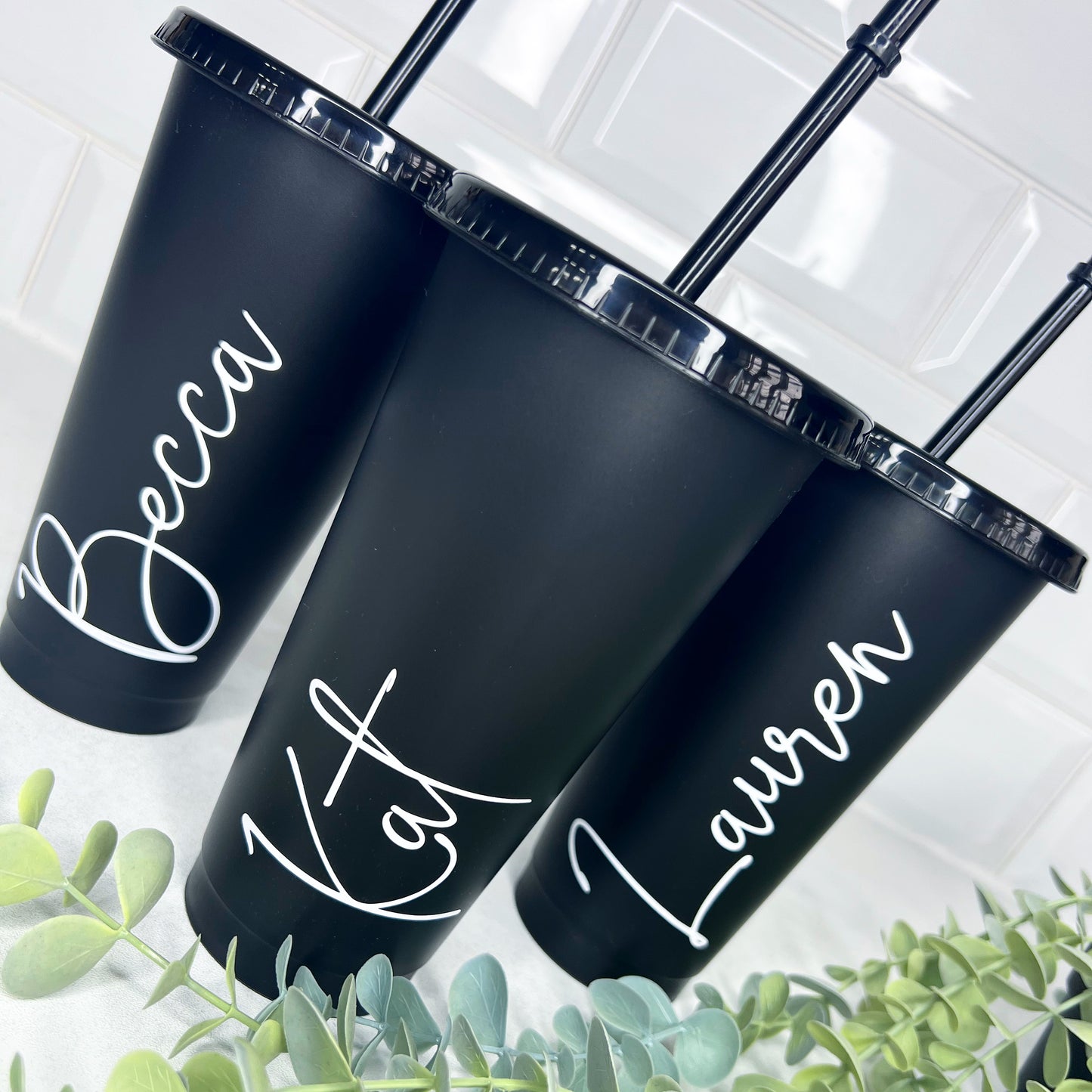 PERSONALISED BLACK TUMBLERS