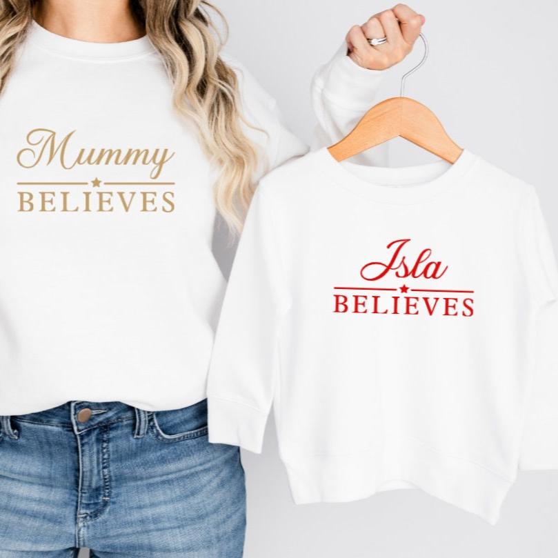 BELIEVE CHRISTMAS SWEATER - KIDS