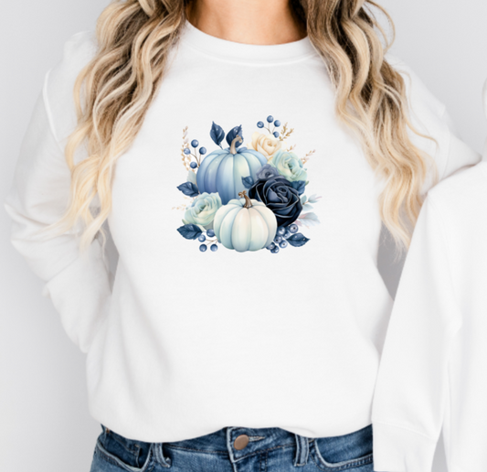 ADULTS BLUE PUMPKIN SWEATER