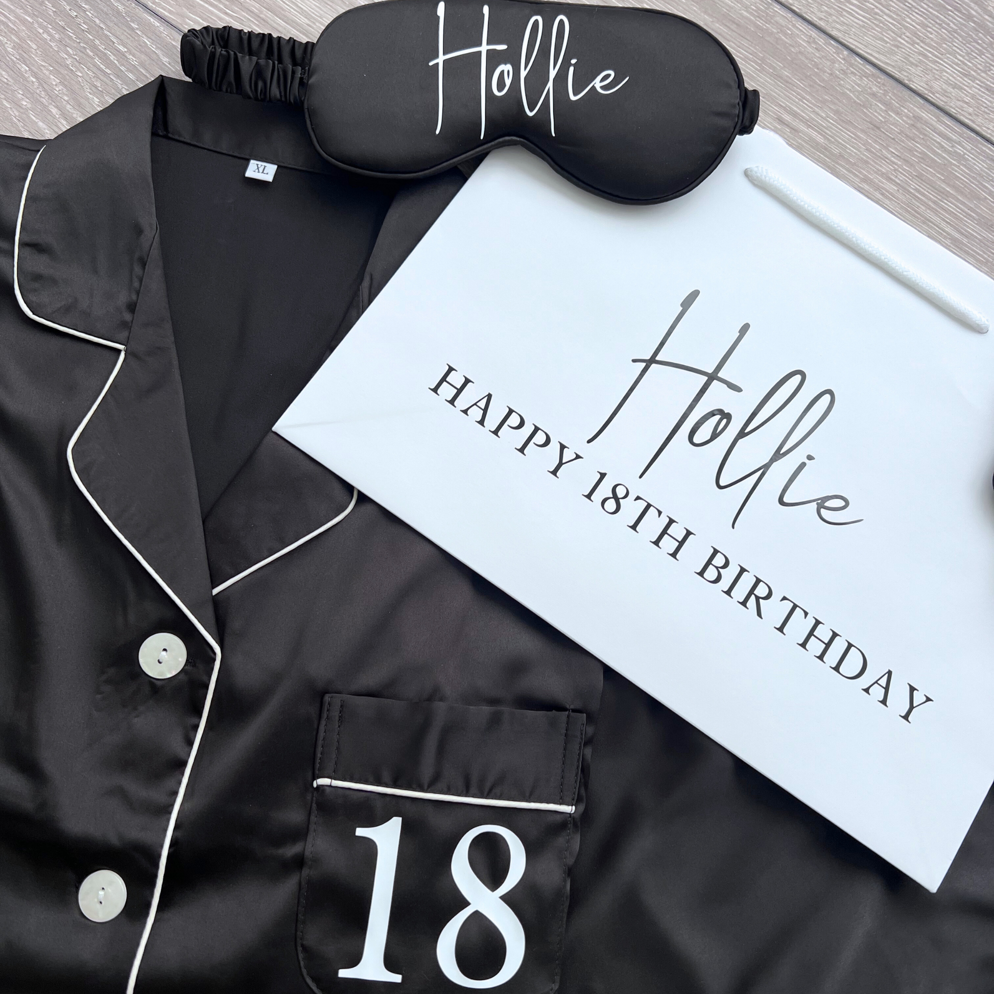 MONOCHROME 18TH BIRTHDAY GIFT SET