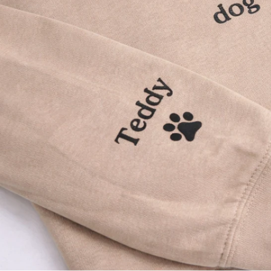DOG WALKING PAW PRINTS PERSONALISED HOODIE
