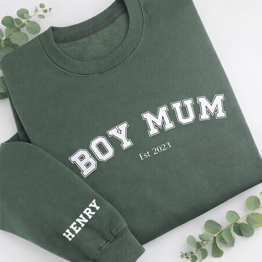 BOY MUM EST PERSONALISED SWEATER