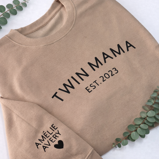 TWIN MAMA EST PERSONALISED SWEATER