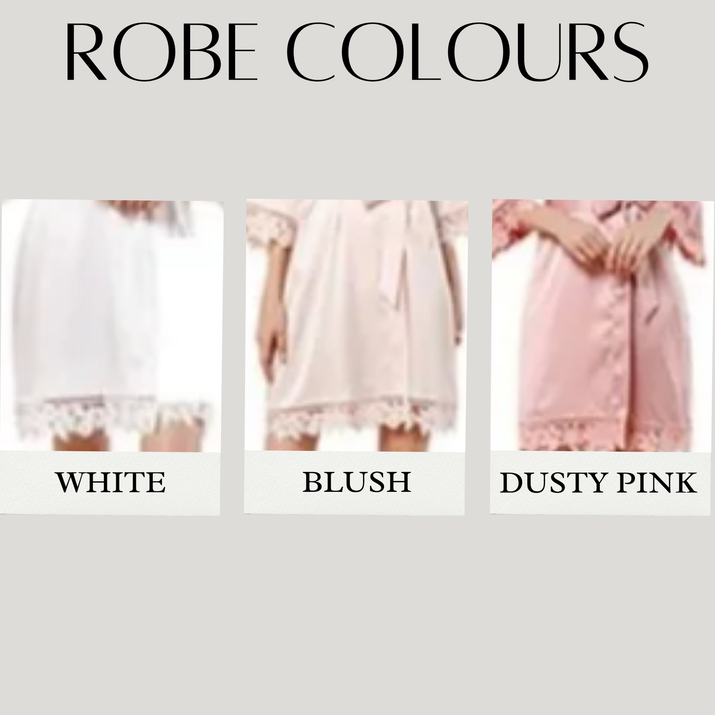 PINK LUXURY SATIN BRIDAL ROBES